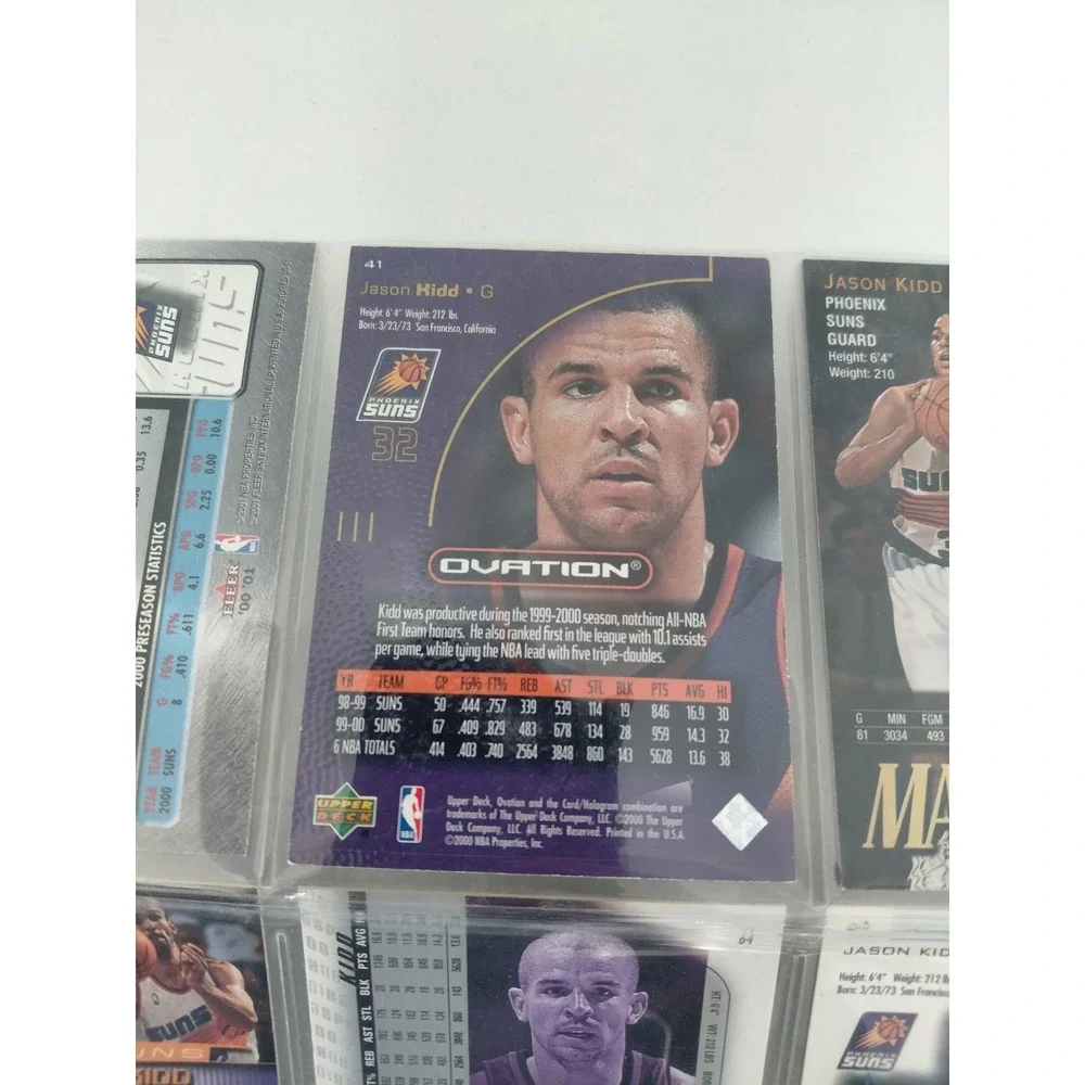 Lot of 6 Jason Kidd Phoenix Suns NBA VTG‎ 2000 - 2001